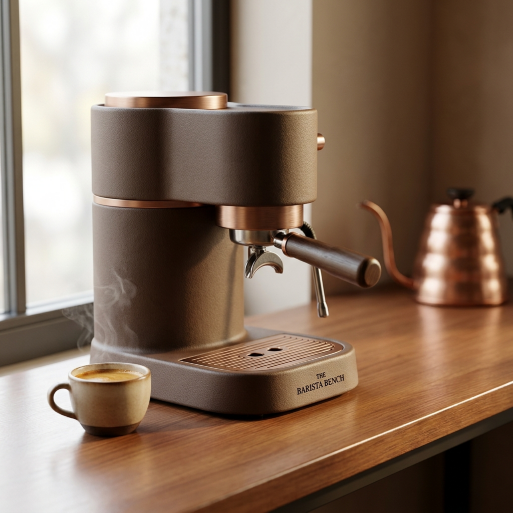 Matte Dual-Boiler Espresso Machine — Stoneware