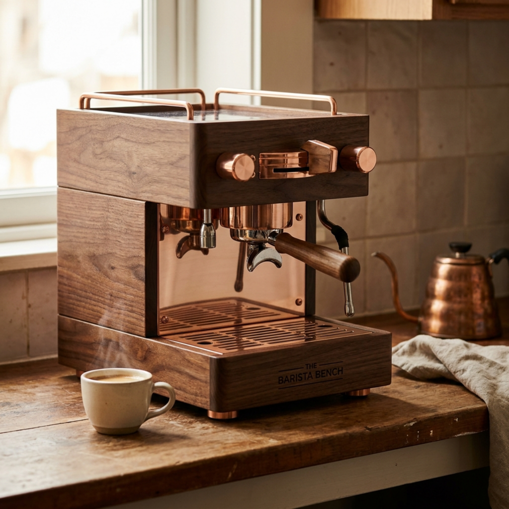 Reserve Walnut Semi-Automatic Espresso Machine