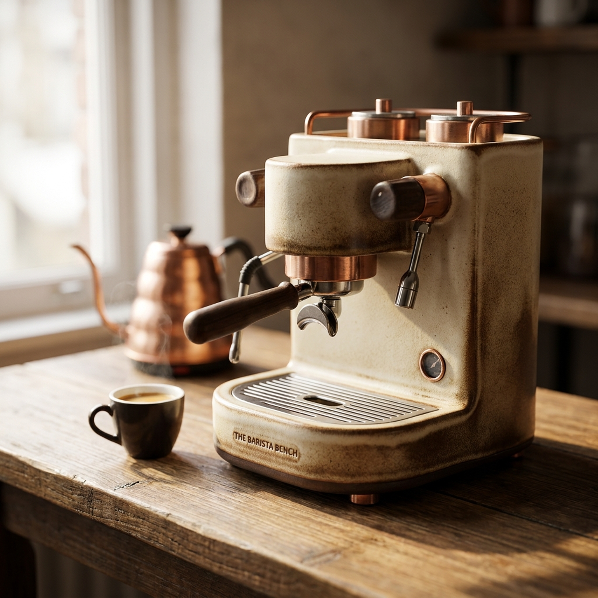Copperline Stoneware Dual-Boiler Espresso Machine