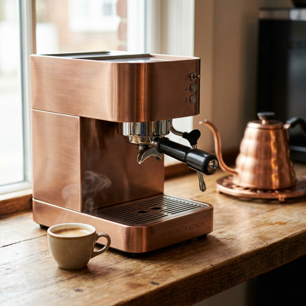 Origin Brushed Copper Compact Espresso Machine