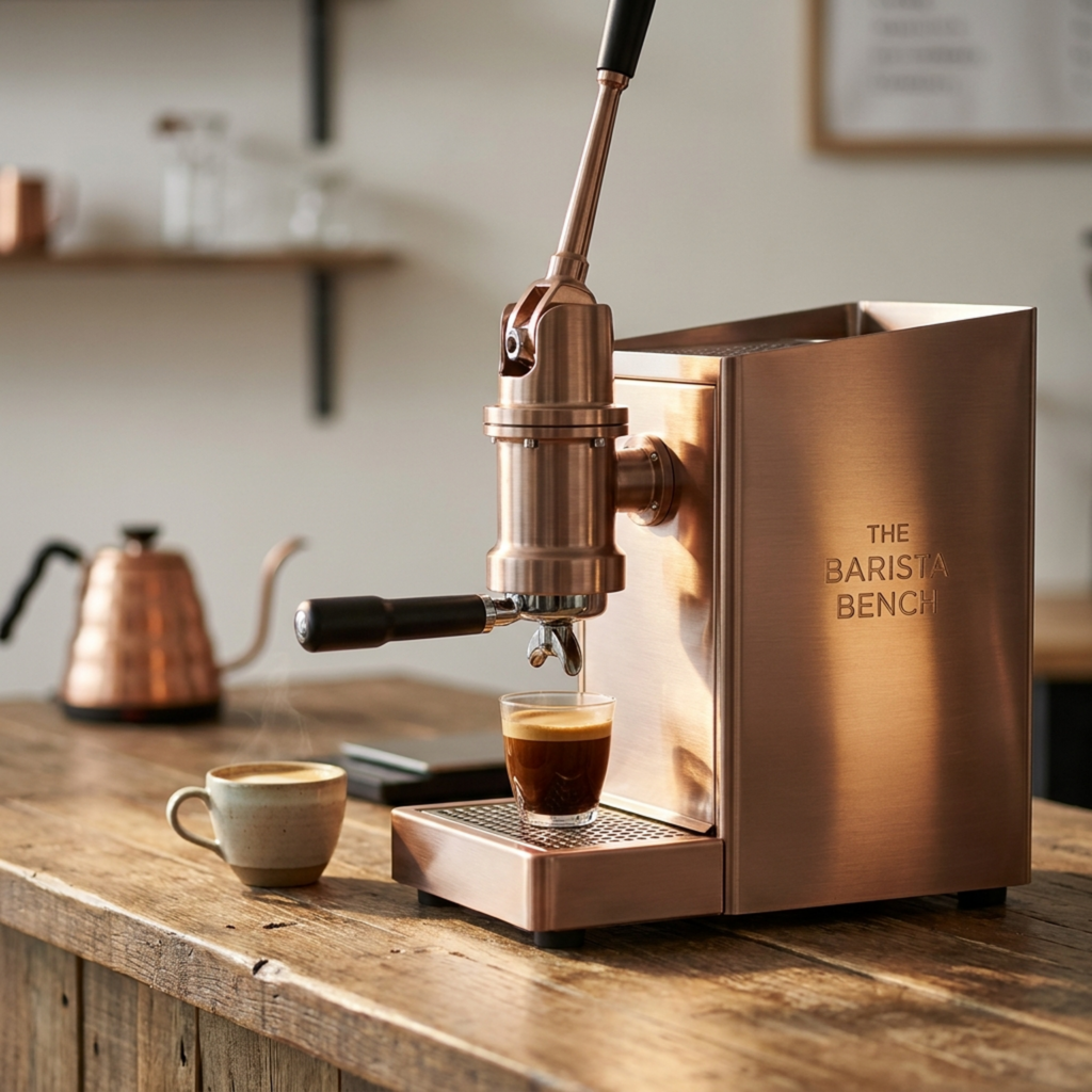 Signature Brushed Copper Lever Espresso Machine
