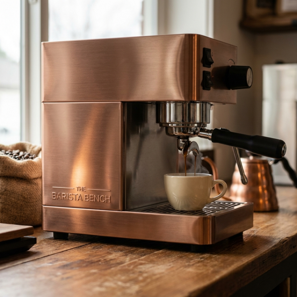 Heritage Brushed Copper Semi-Automatic Espresso Machine
