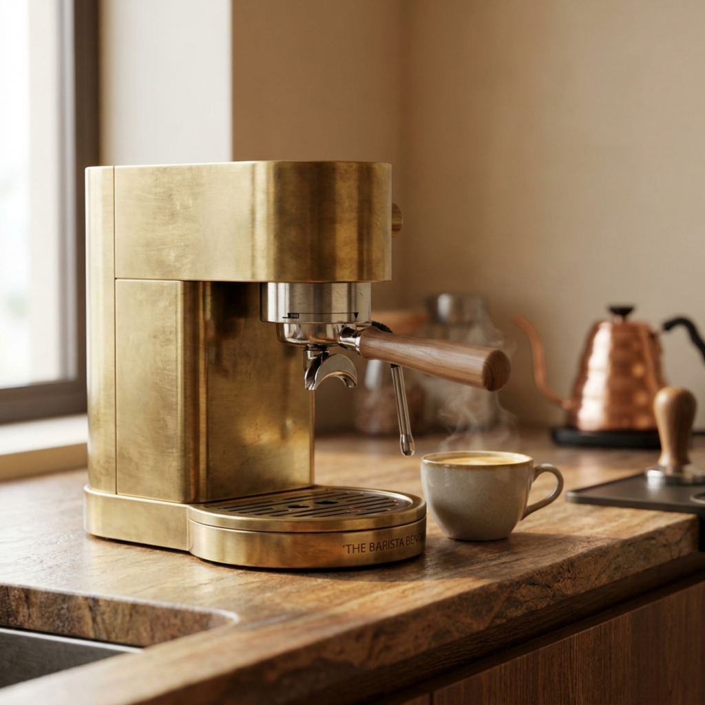 Artisan Brass Compact Espresso Machine