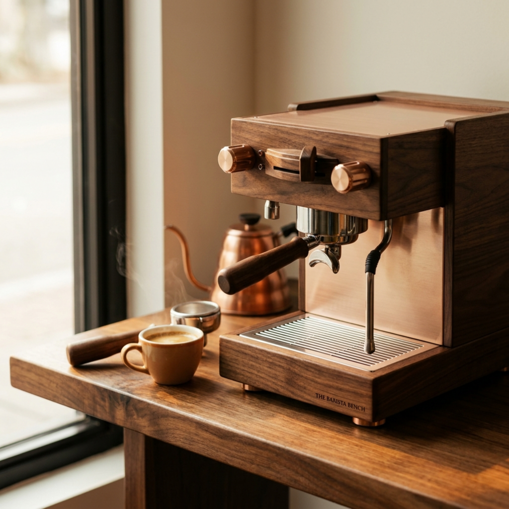 Copperline Walnut Espresso Machine