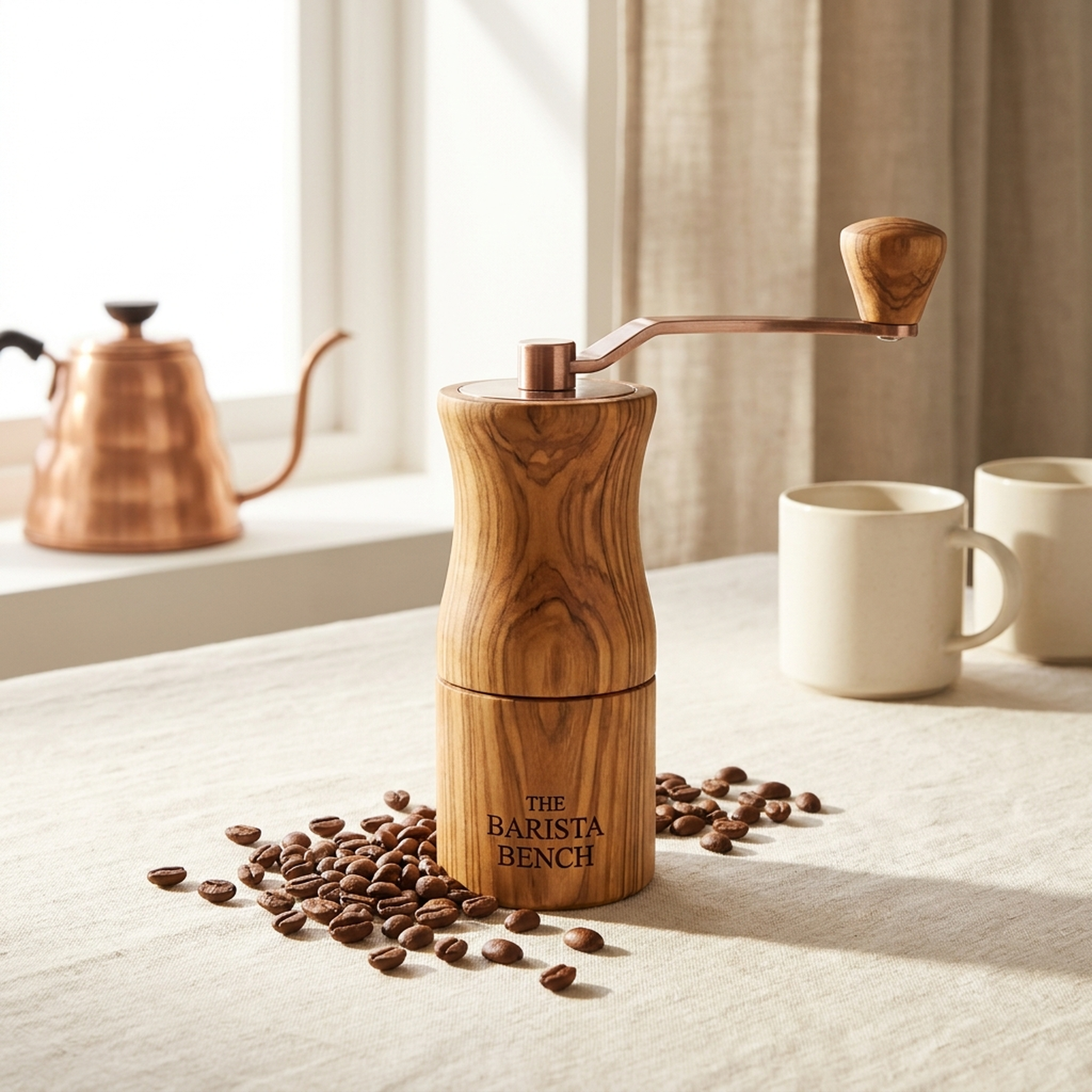 Kiln Olive Wood Hand Grinder