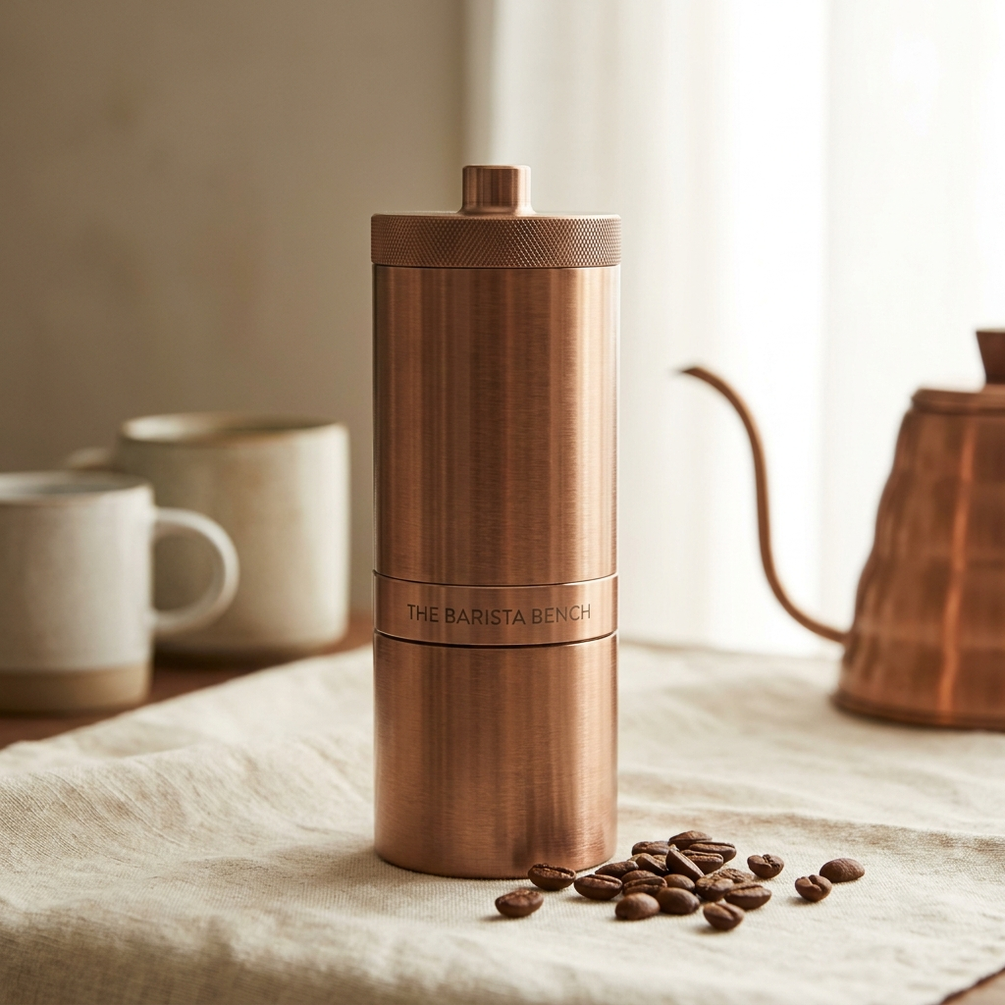 Craft Brushed Copper Flat-Burr Grinder