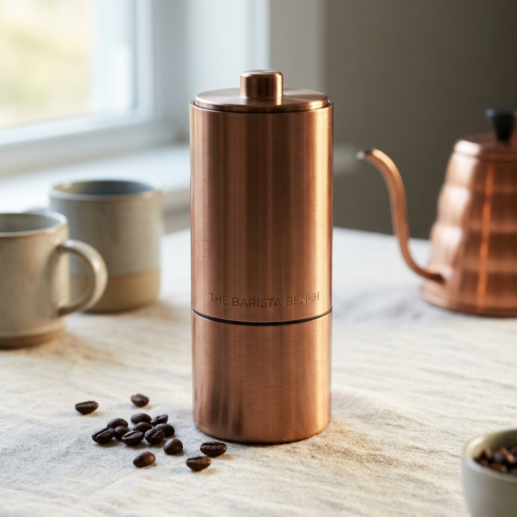 Nº7 Brushed Copper Conical Burr Grinder