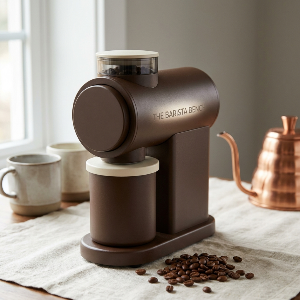 Nº7 Powder-Coated Steel Flat-Burr Grinder