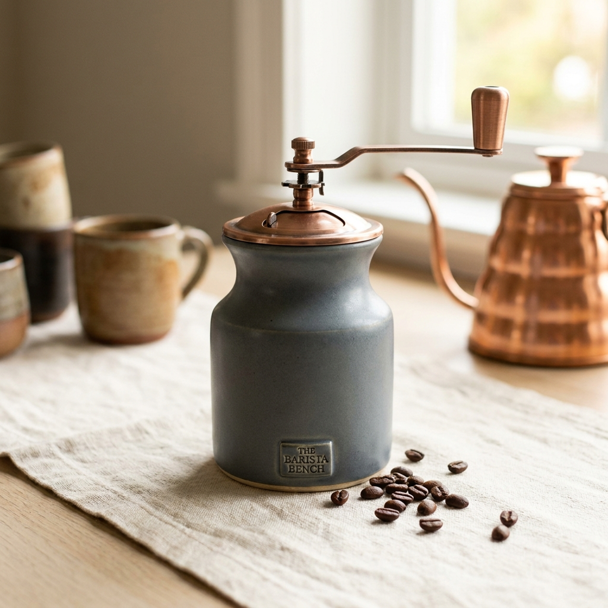 Slate Ceramic Flat-Burr Grinder