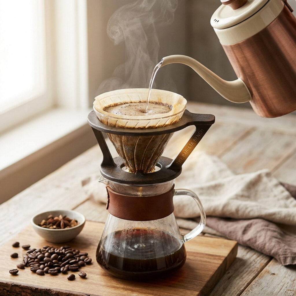 Heritage Cast Iron Glass Pour-Over Set