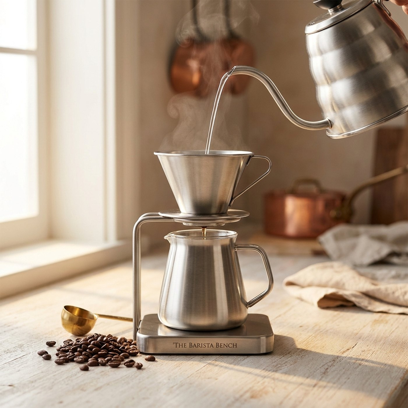 Nº7 Stainless Steel Pour-Over Stand