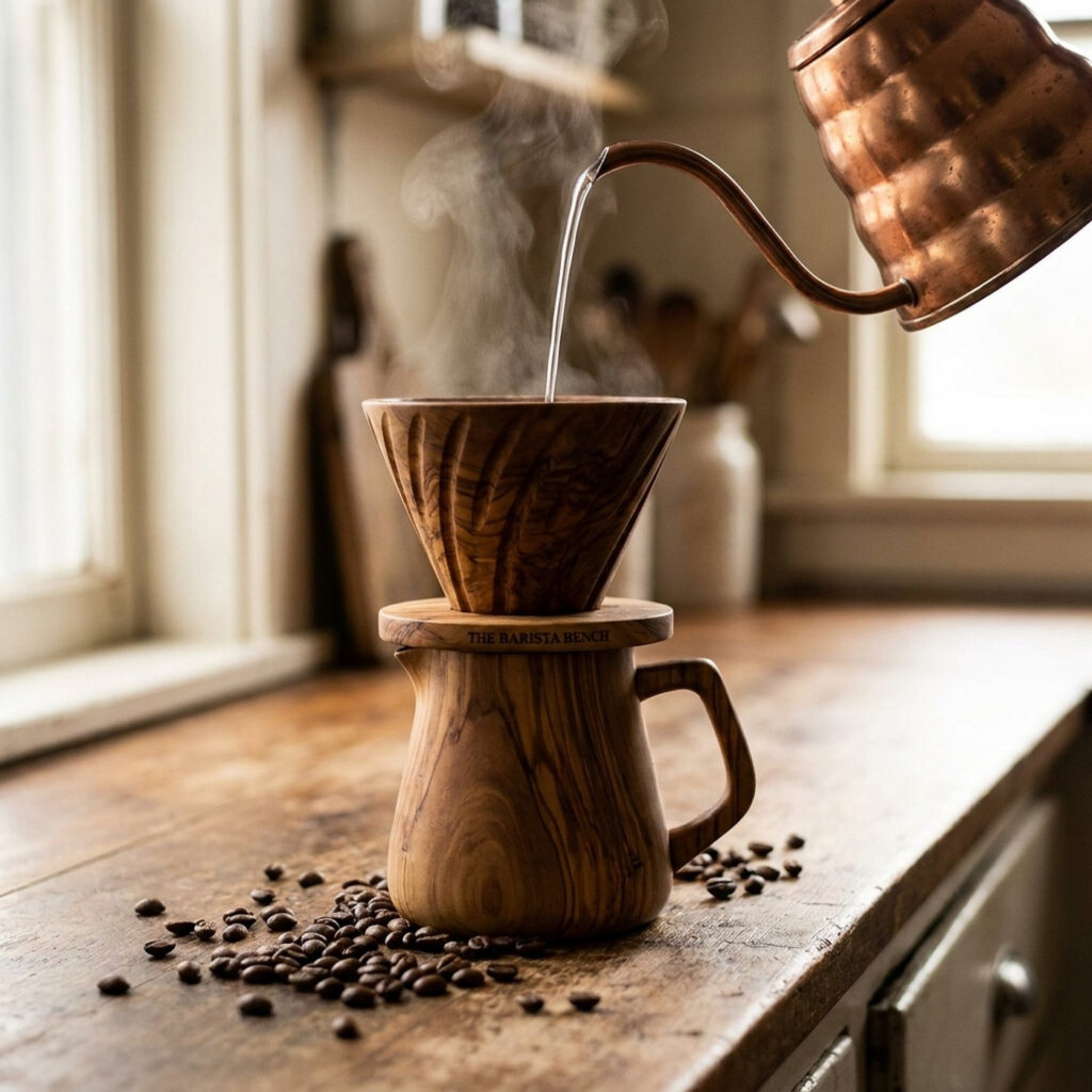 Origin Olive Wood Wave Dripper