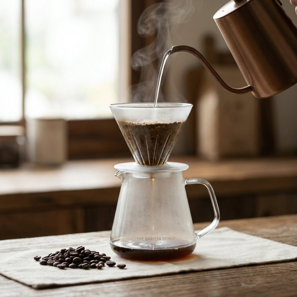 Matte Borosilicate Glass Glass Pour-Over Set