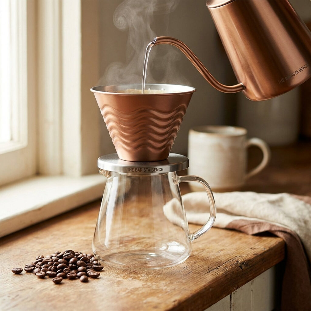 Copperline Powder-Coated Steel Wave Dripper