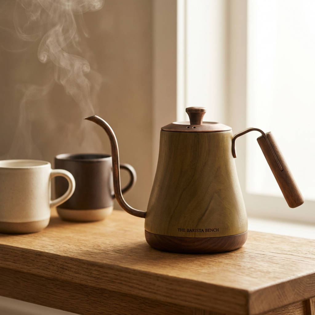 Matte Olive Wood Pour-Over Kettle