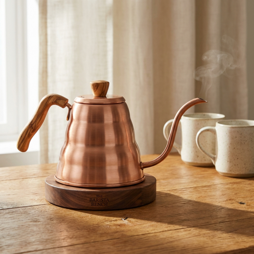 Roastery Olive Wood Stovetop Gooseneck Kettle