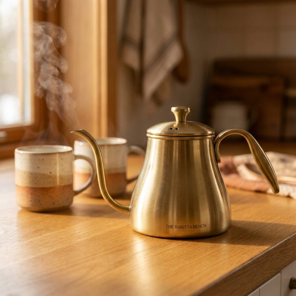 Field Brass Stovetop Gooseneck Kettle