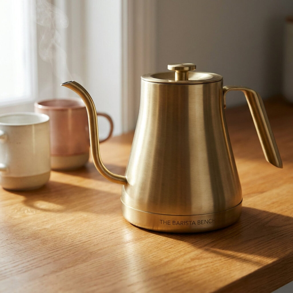Bench Brass Electric Gooseneck Kettle