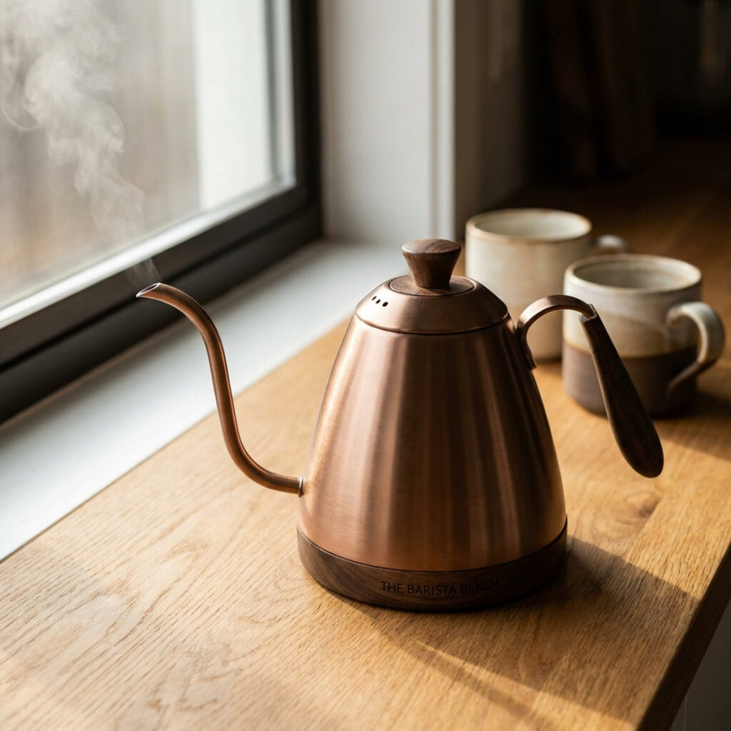 Kiln Acacia Stovetop Gooseneck Kettle
