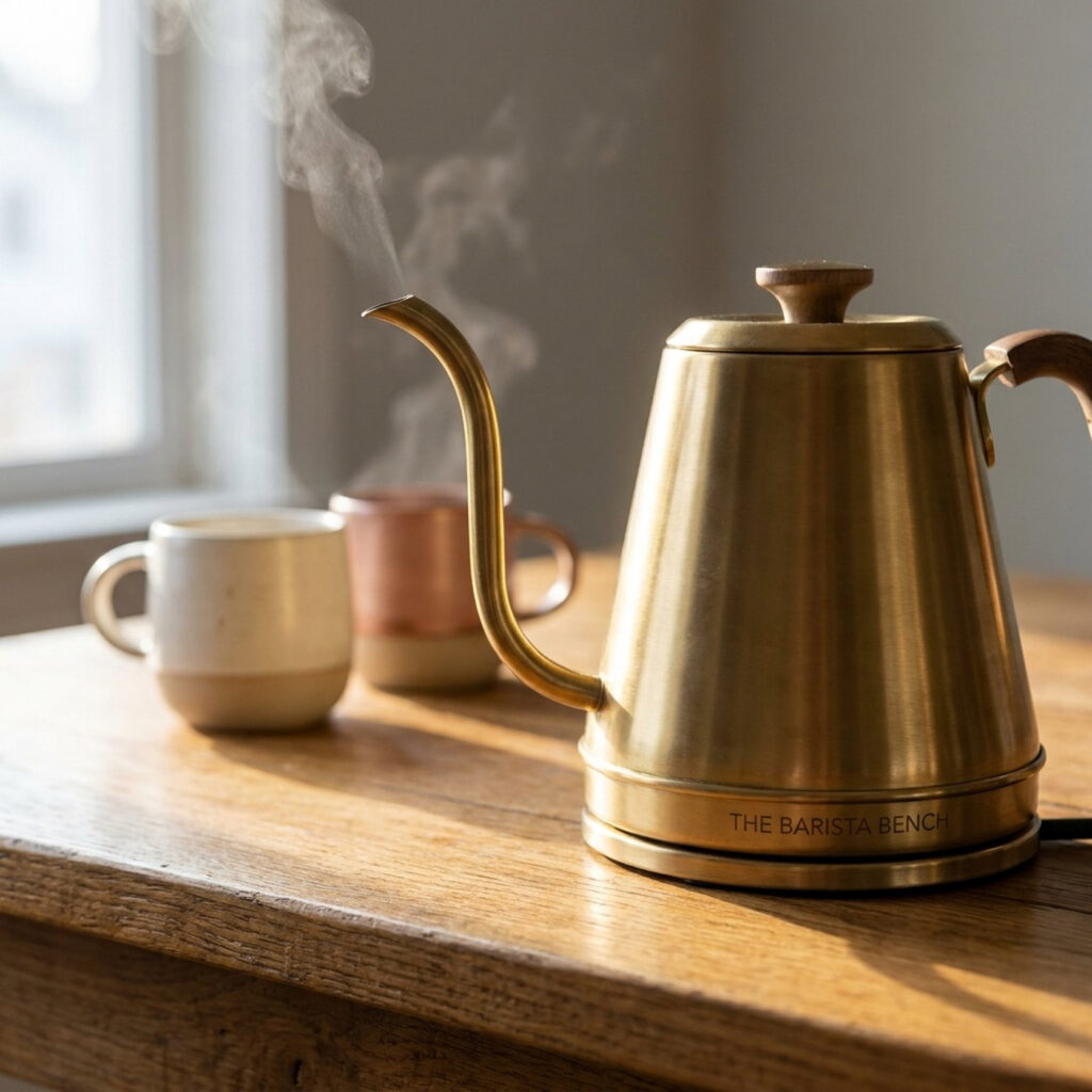 Artisan Brass Electric Gooseneck Kettle