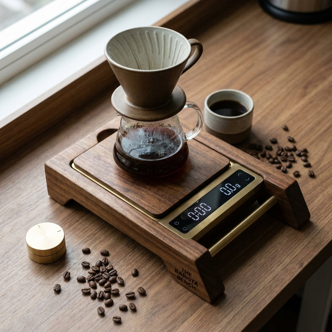 Signature Acacia Precision Brew Scale