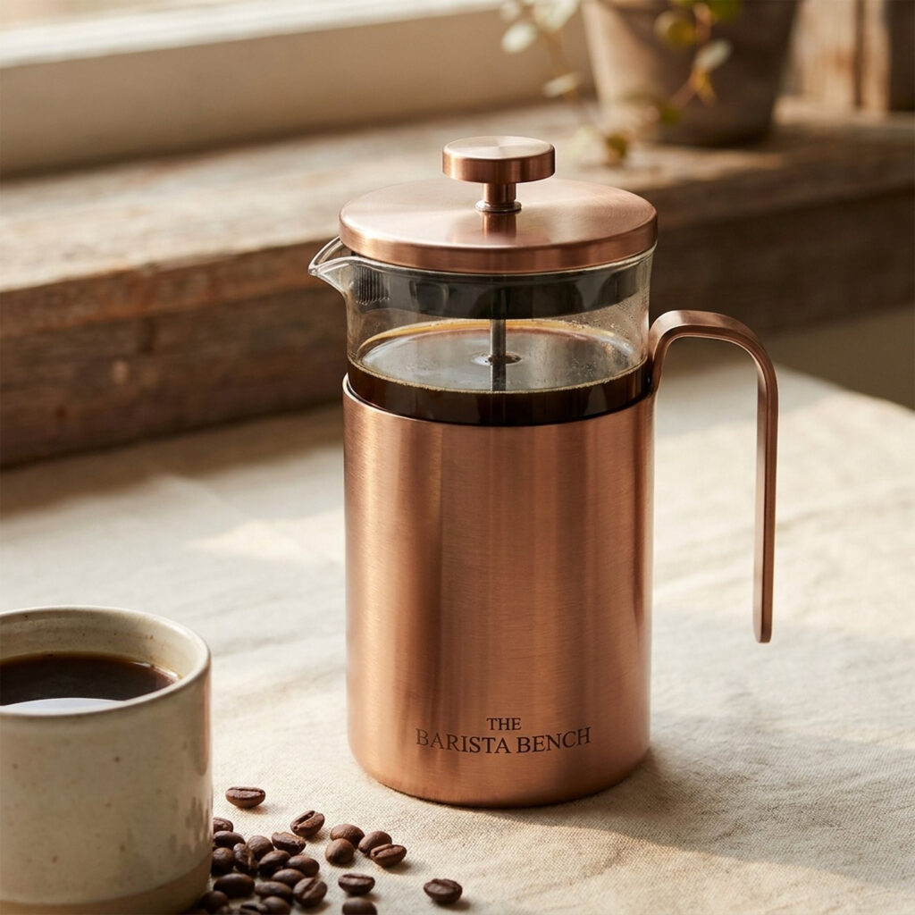 Field Brushed Copper Travel Press