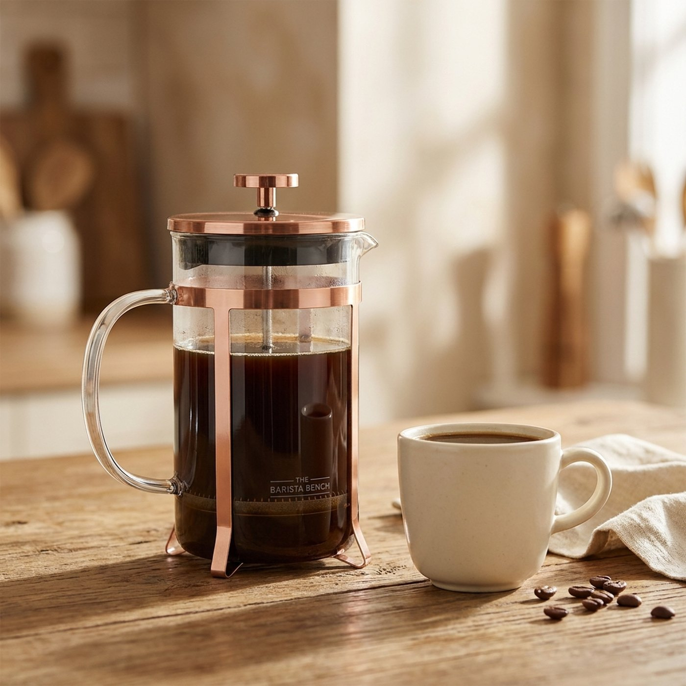Roastery Borosilicate Glass French Press