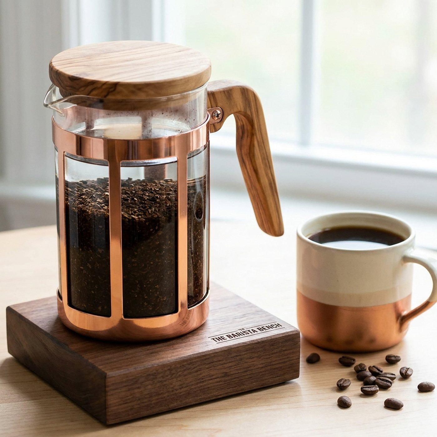 Copperline Olive Wood Cold Brew Maker