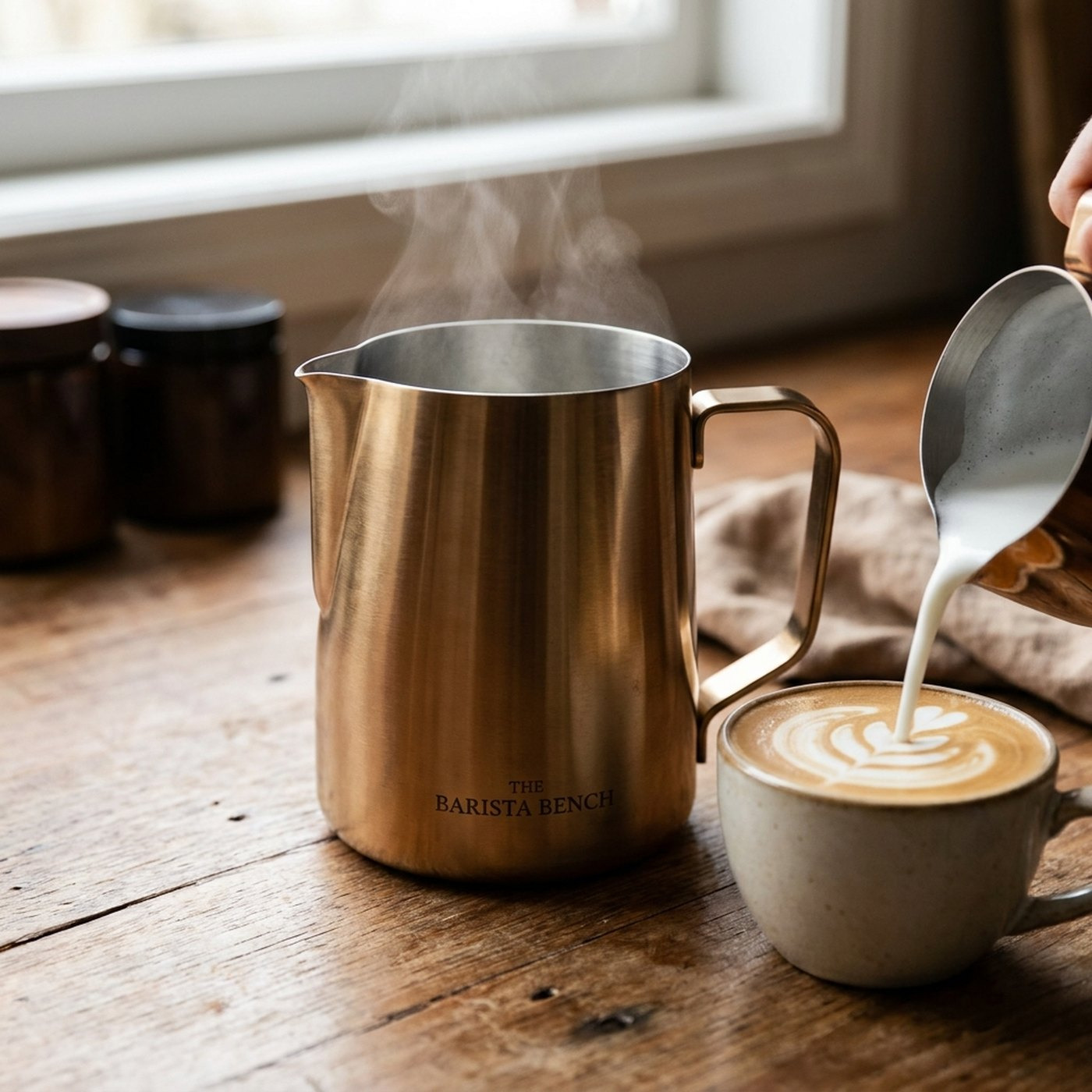 Kiln Brass Electric Milk Steamer