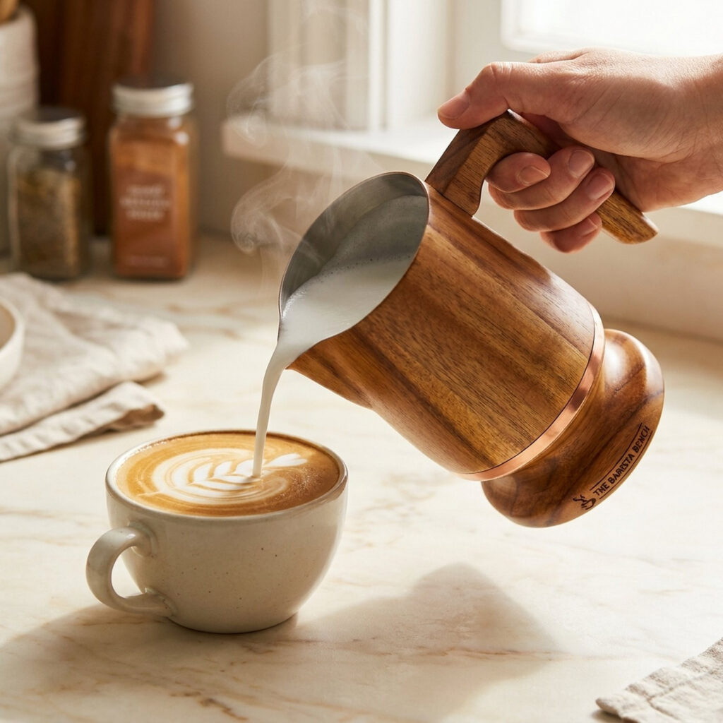 Field Acacia Milk Frother