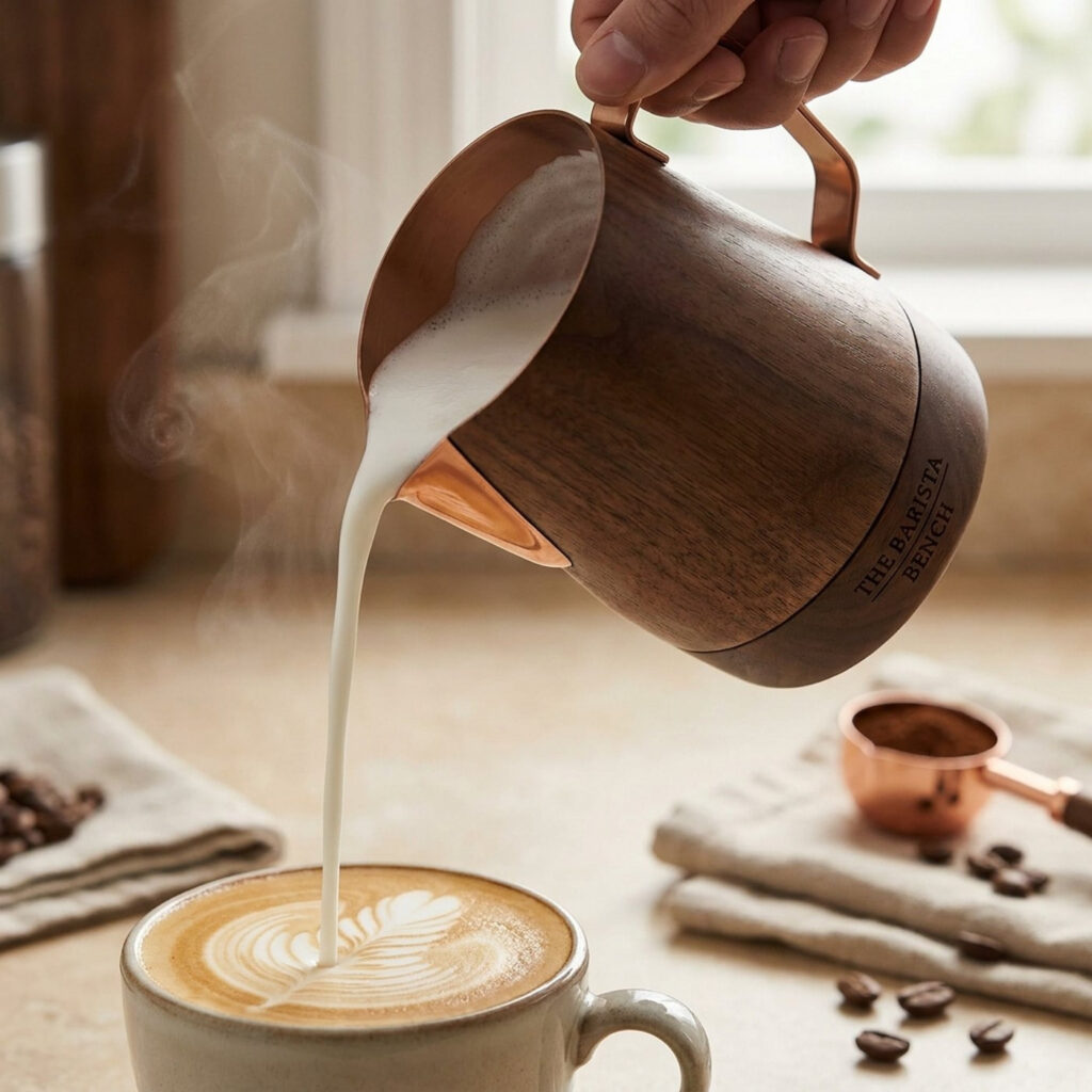 Matte Walnut Milk Frother