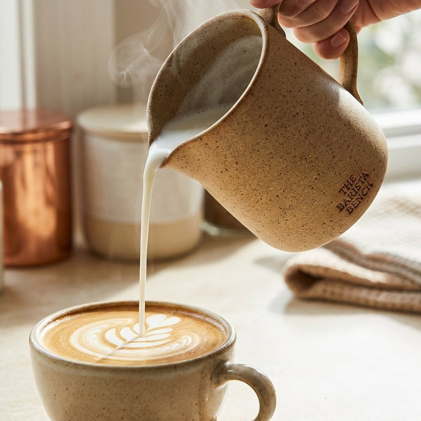 Roastery Stoneware Milk Jug