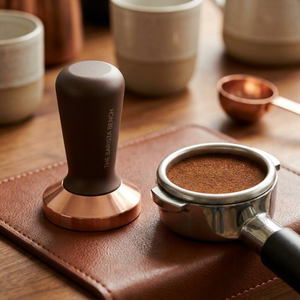 Matte Powder-Coated Steel Calibrated Tamper