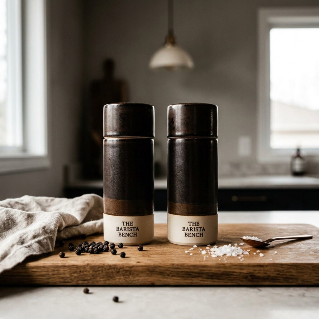 Field Stoneware Salt & Pepper Mill Set