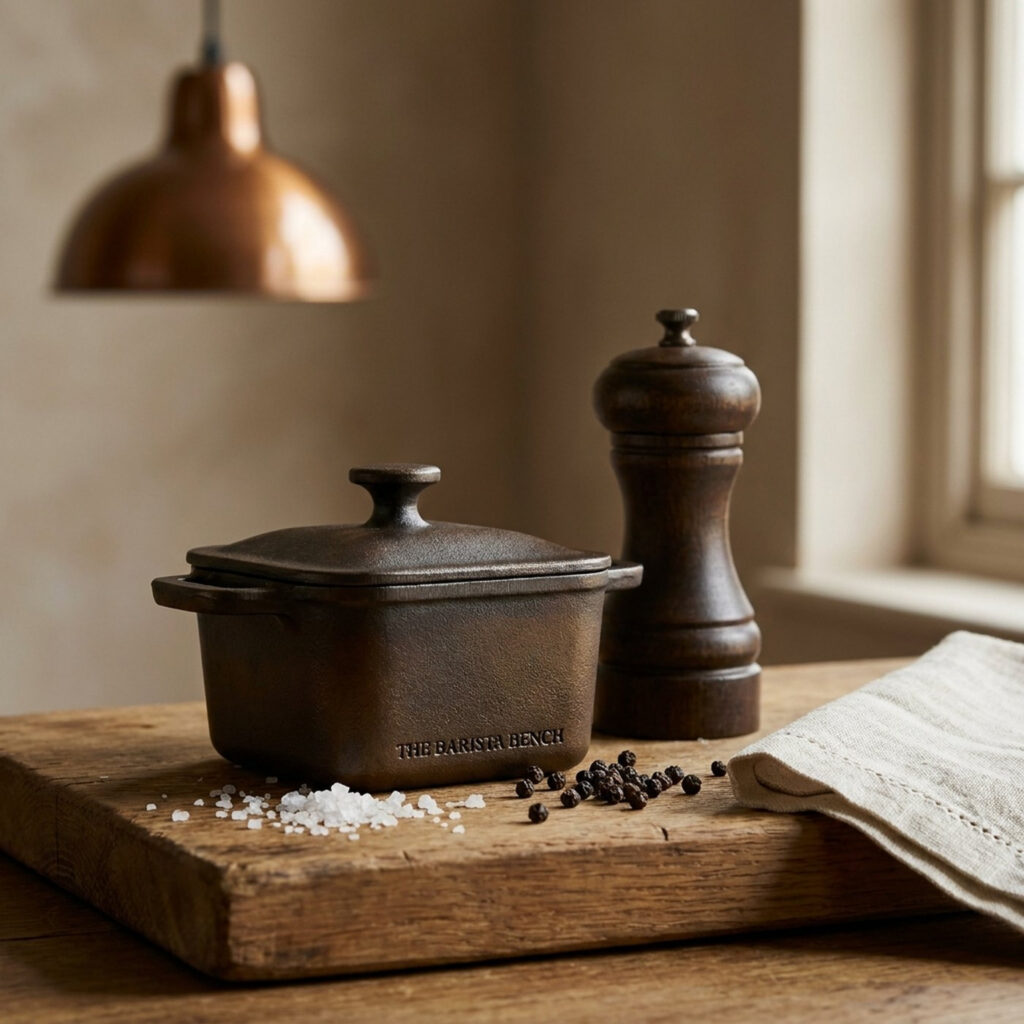 Bench Cast Iron Salt Cellar