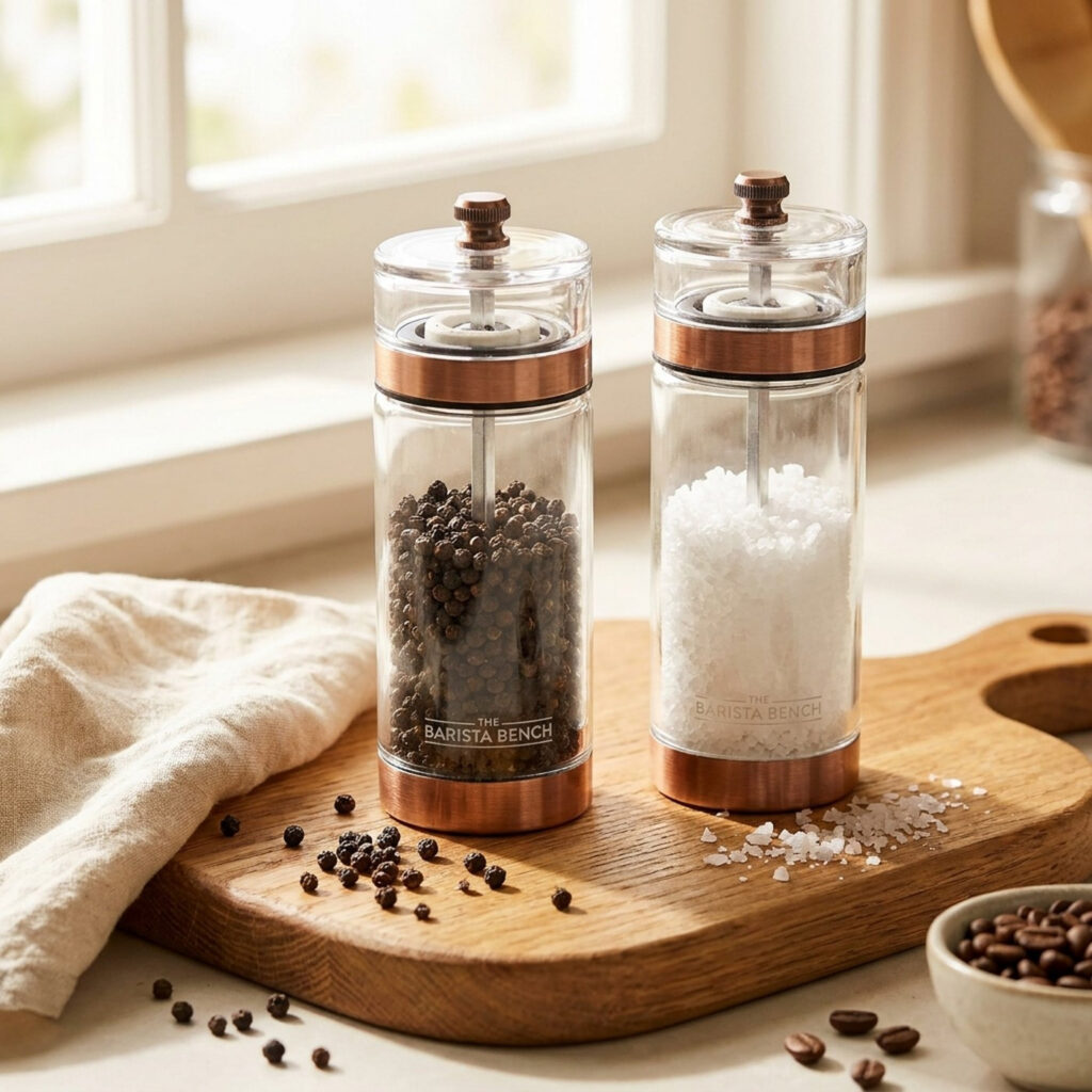Bench Borosilicate Glass Peppercorn Mill
