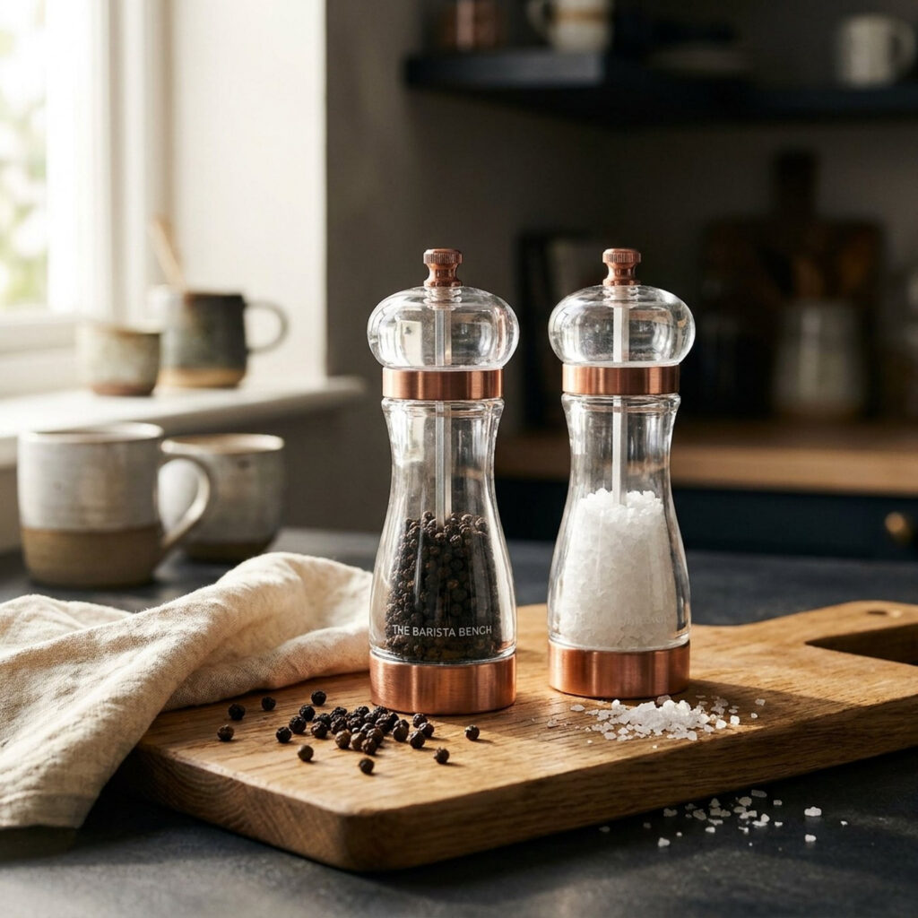 Signature Borosilicate Glass Tabletop Pepper Grinder