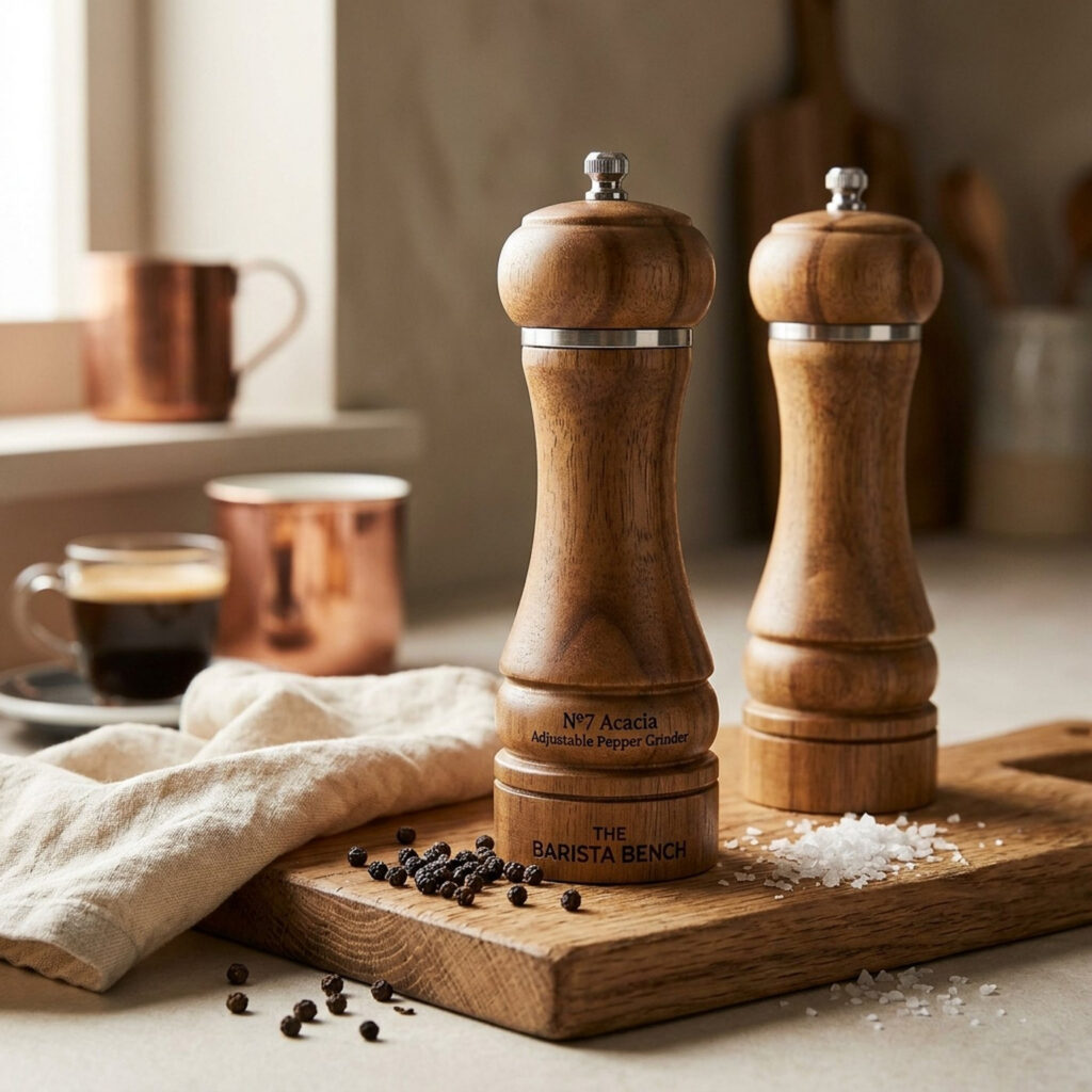 Nº7 Acacia Adjustable Pepper Grinder
