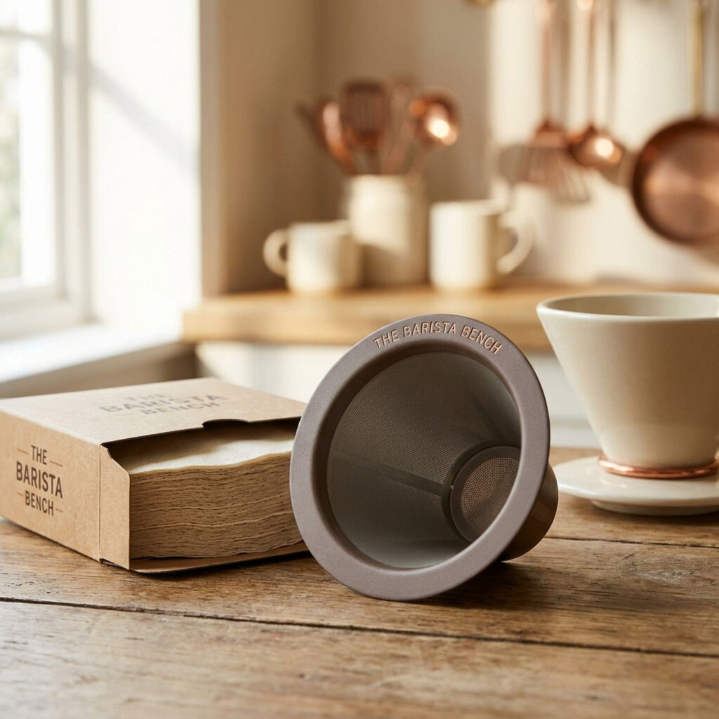 Matte Powder-Coated Steel Reusable Filter