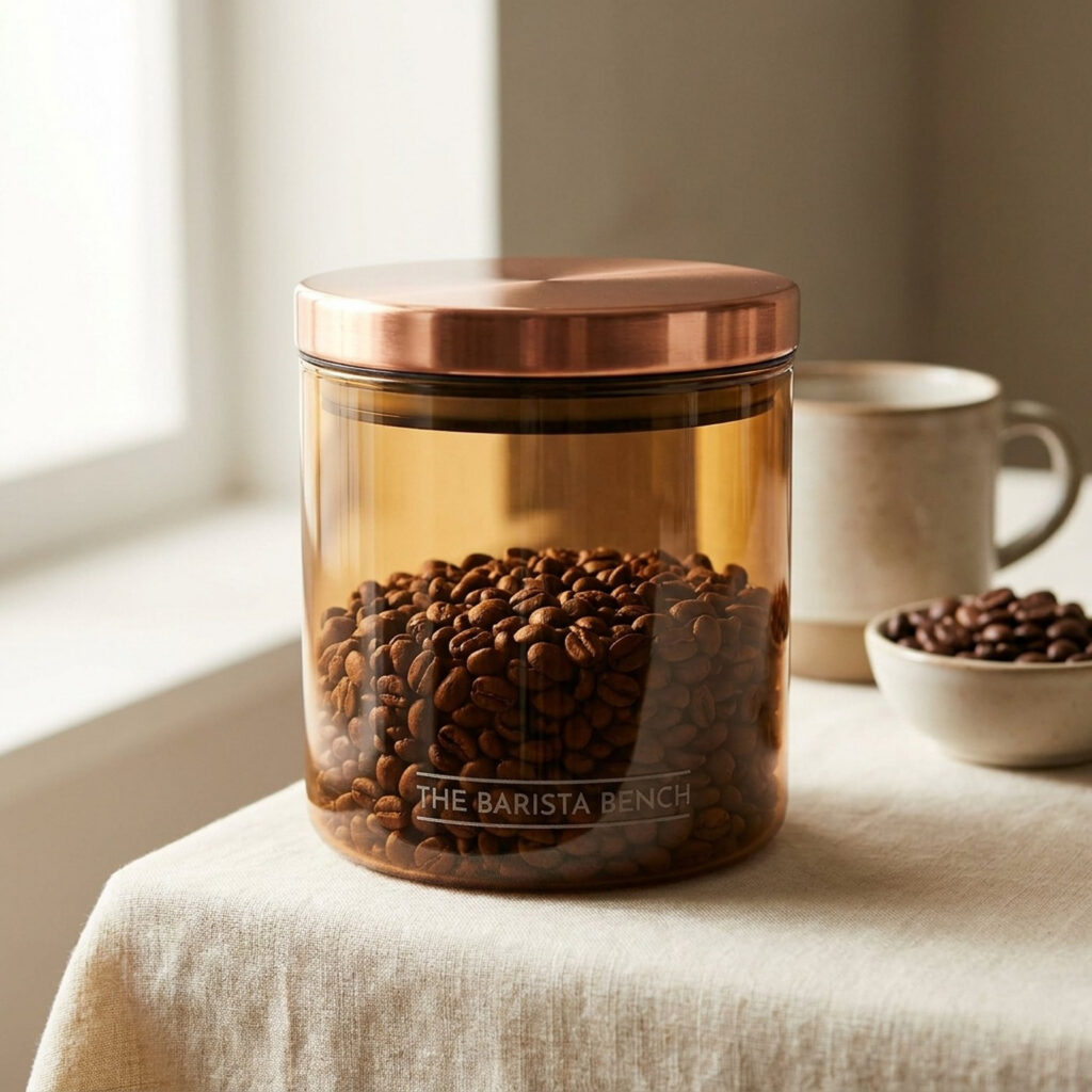 Copperline Borosilicate Glass Coffee Canister