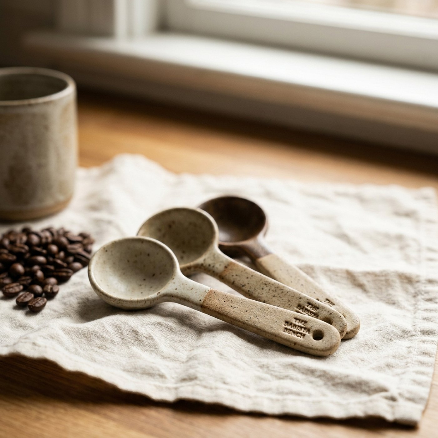 Field Stoneware Cupping Spoon Set