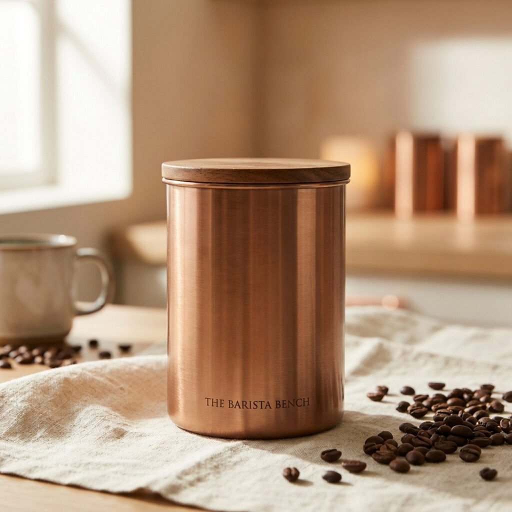 Reserve Brushed Copper Coffee Canister