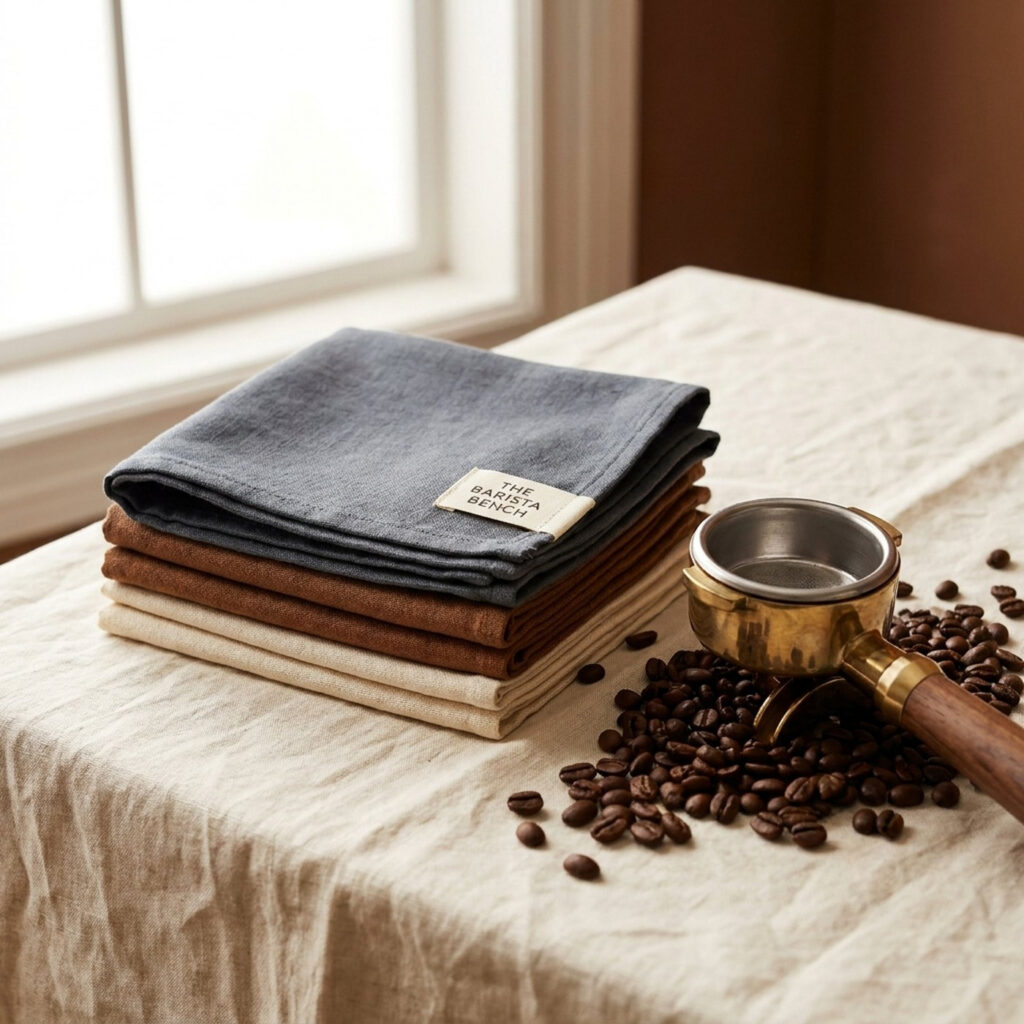 Slate Brass Barista Cloth Set