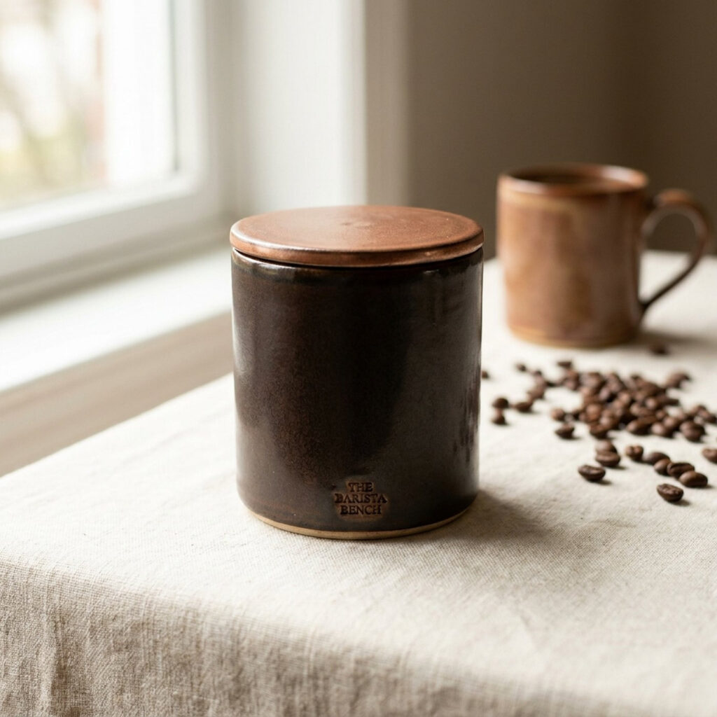 Artisan Ceramic Bean Storage Vault