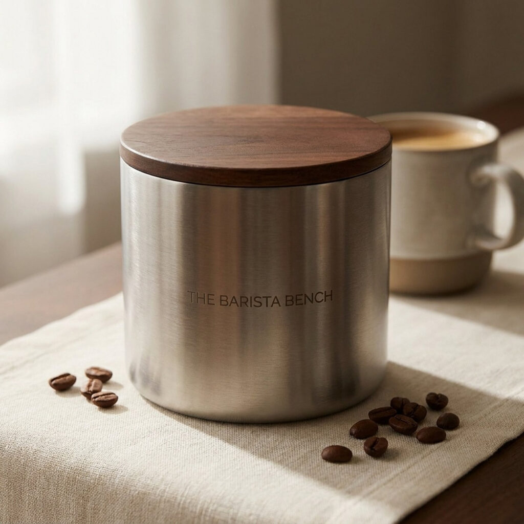 Matte Stainless Steel Coffee Canister