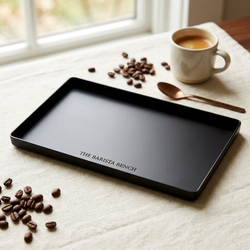 Field Matte Black Serving Tray