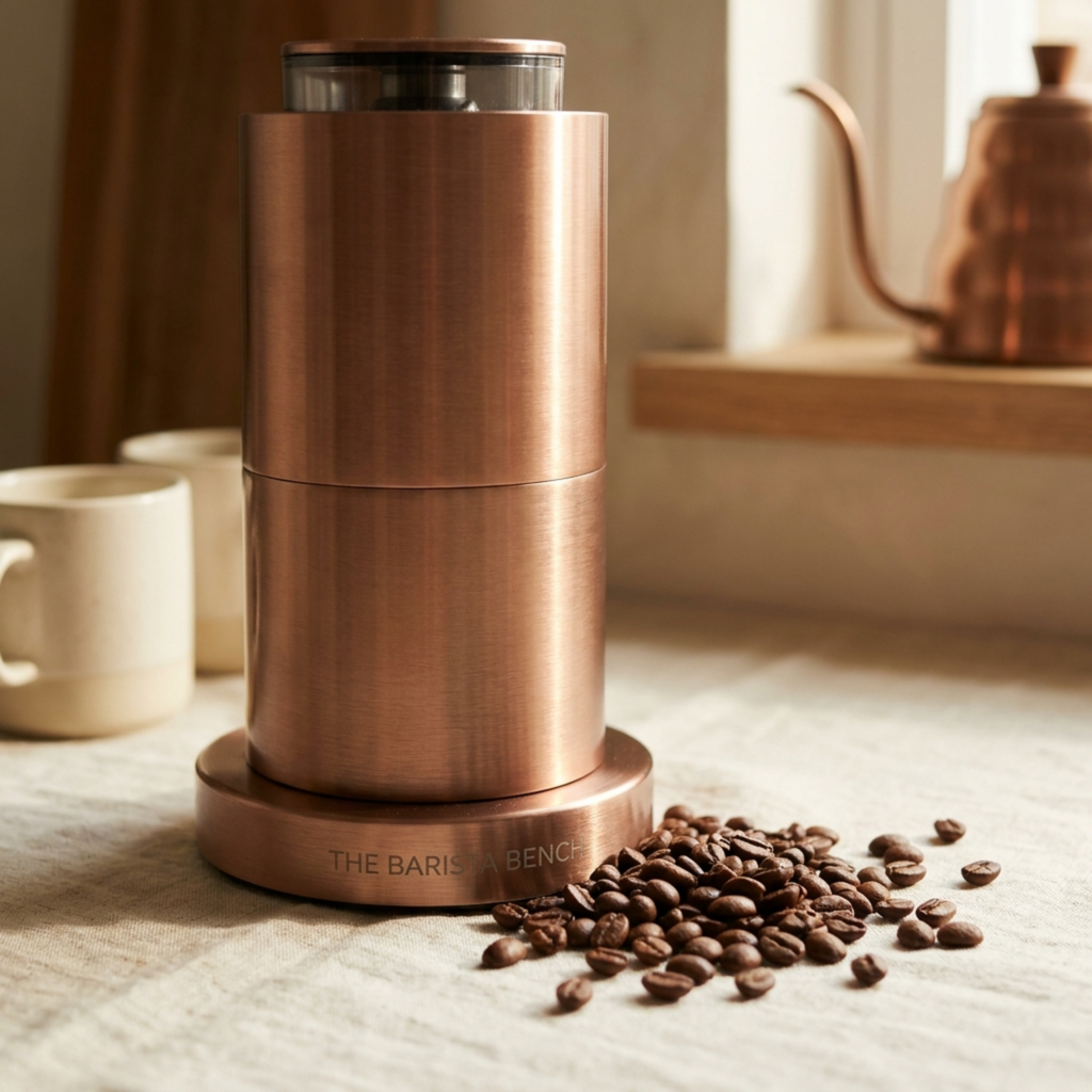 Studio Brushed Copper Flat-Burr Grinder
